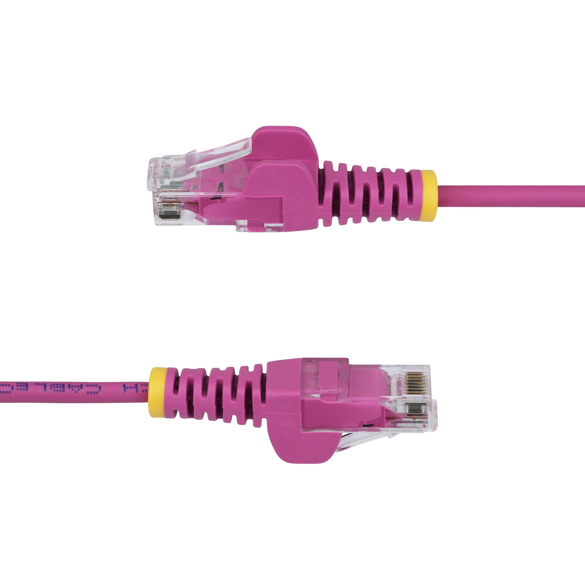 StarTech.com 3ft Pink Slim CAT6 Ethernet Cable, Snagless, 100W PoE, UTP, LSZH, 28AWG Pure Bare Copper Wire, Slim RJ45 Network Patch Cord w/Strain Reliefs, Individually Tested