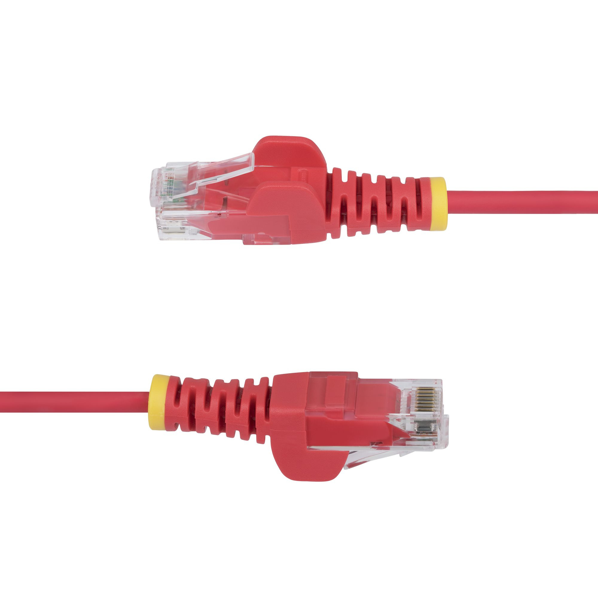 StarTech.com 4ft Red Slim CAT6 Ethernet Cable, Snagless, 100W PoE, UTP, LSZH, 28AWG Pure Bare Copper Wire, Slim RJ45 Network Patch Cord w/Strain Reliefs, Individually Tested
