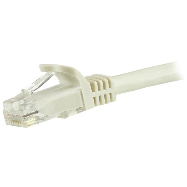 6IN White CAT6 Ethernet Cable Delivers Multi Gigabit 1/2.5/5GBPS & 10GBPS up to N6PATCH6INWH
