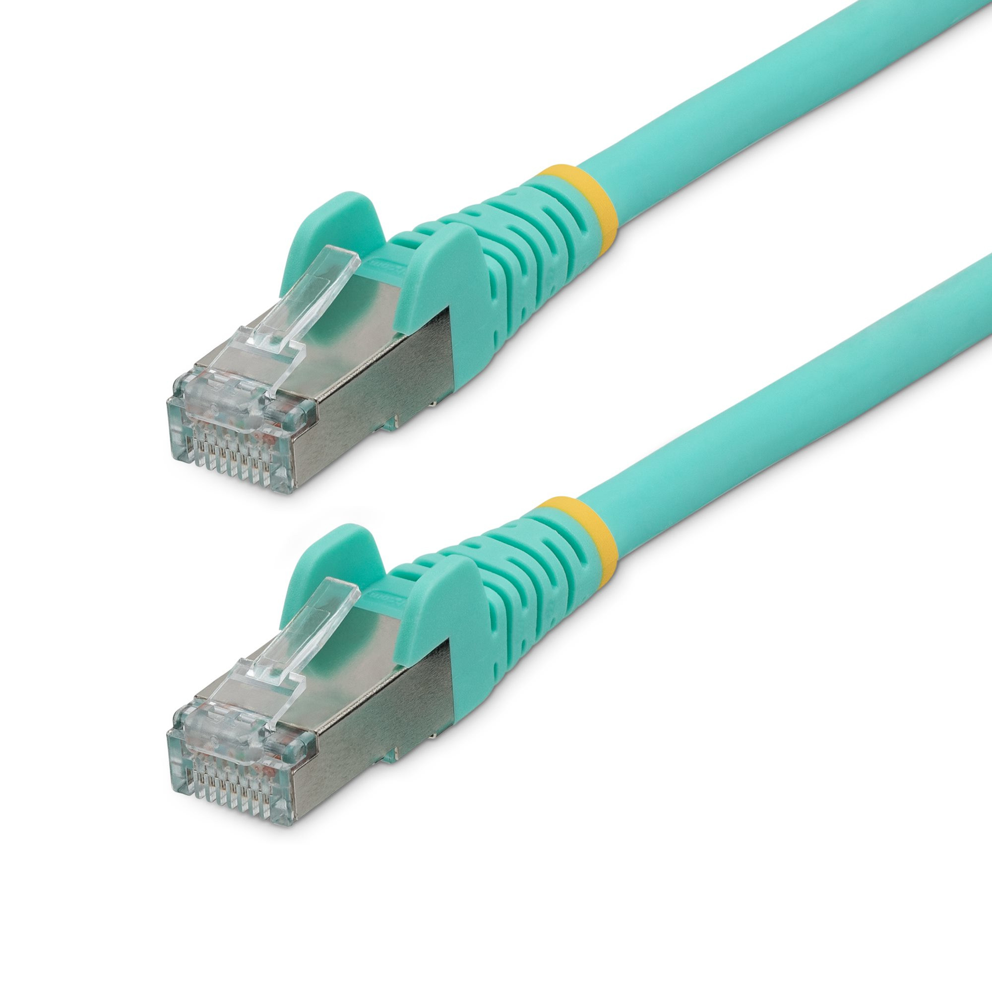 3FT CAT6A Ethernet Cable - AQUA - LOW Smoke ZERO Halogen (LSZH) - 10GBE 500MHZ 1 NLAQ-3F-CAT6A-Patch