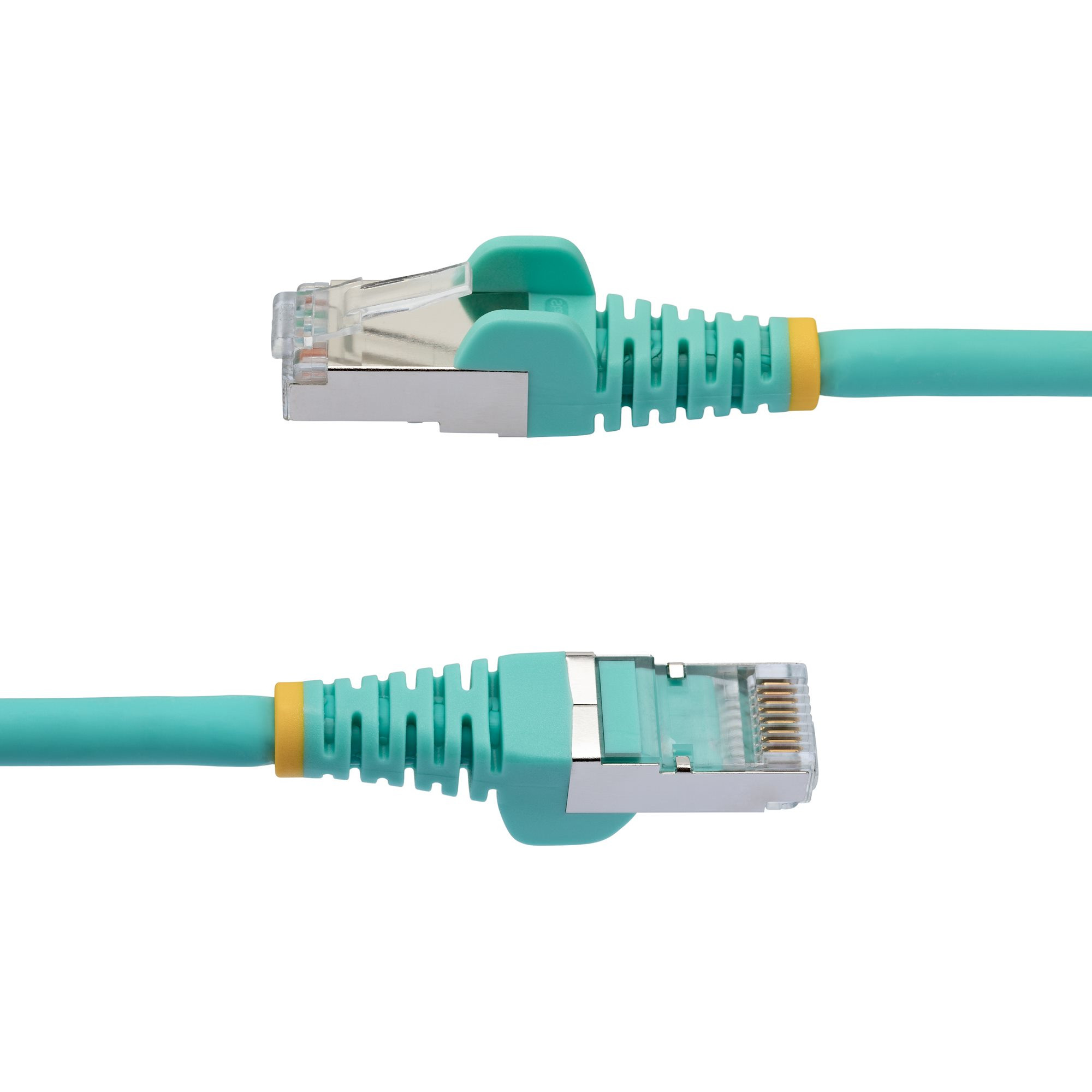 3FT CAT6A Ethernet Cable - AQUA - LOW Smoke ZERO Halogen (LSZH) - 10GBE 500MHZ 1 NLAQ-3F-CAT6A-Patch