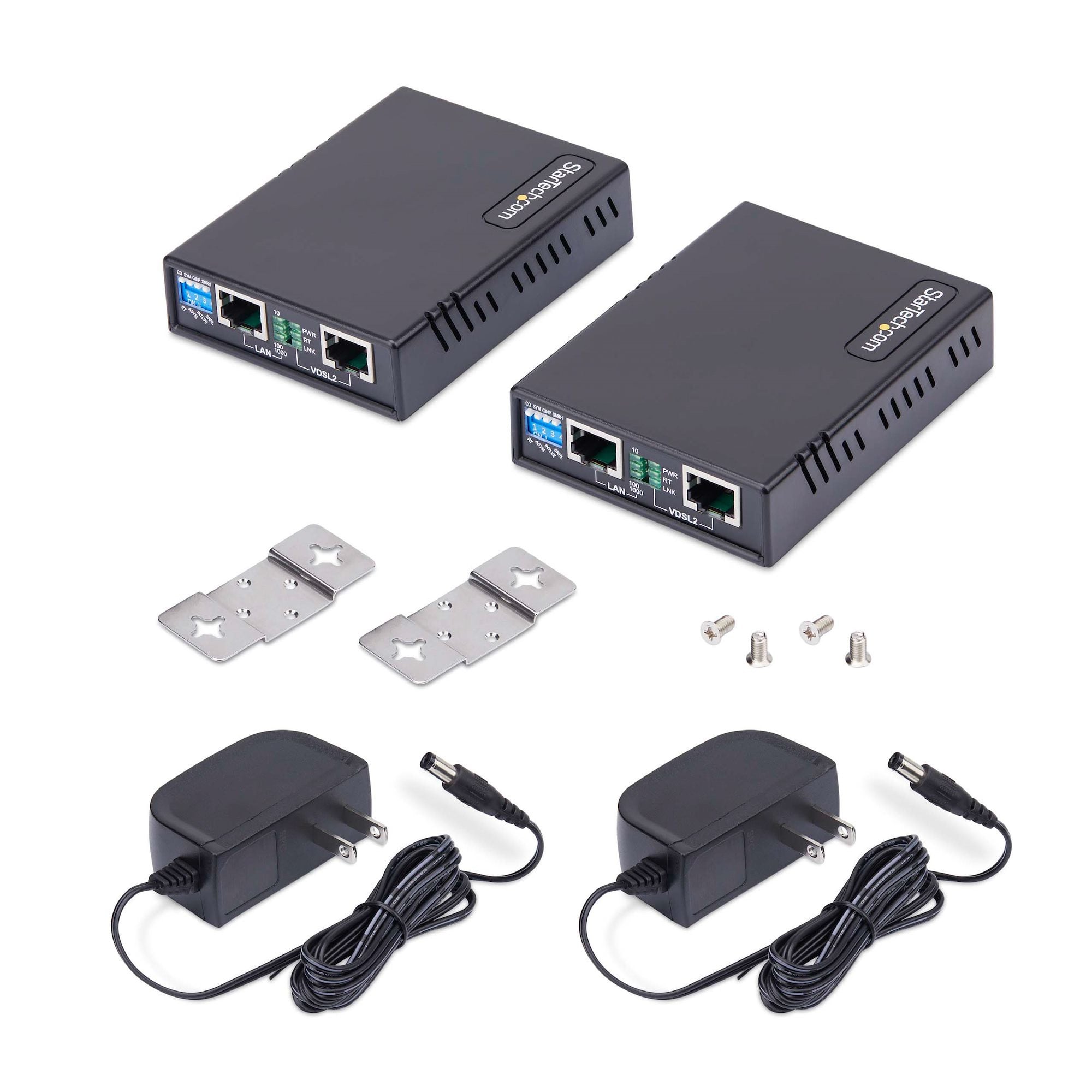 VDSL2 Ethernet Extender KIT OVER Single PAIR WIRE, up to 0.6MI (1KM) LONG Range VDSL-LAN-Extender-1G