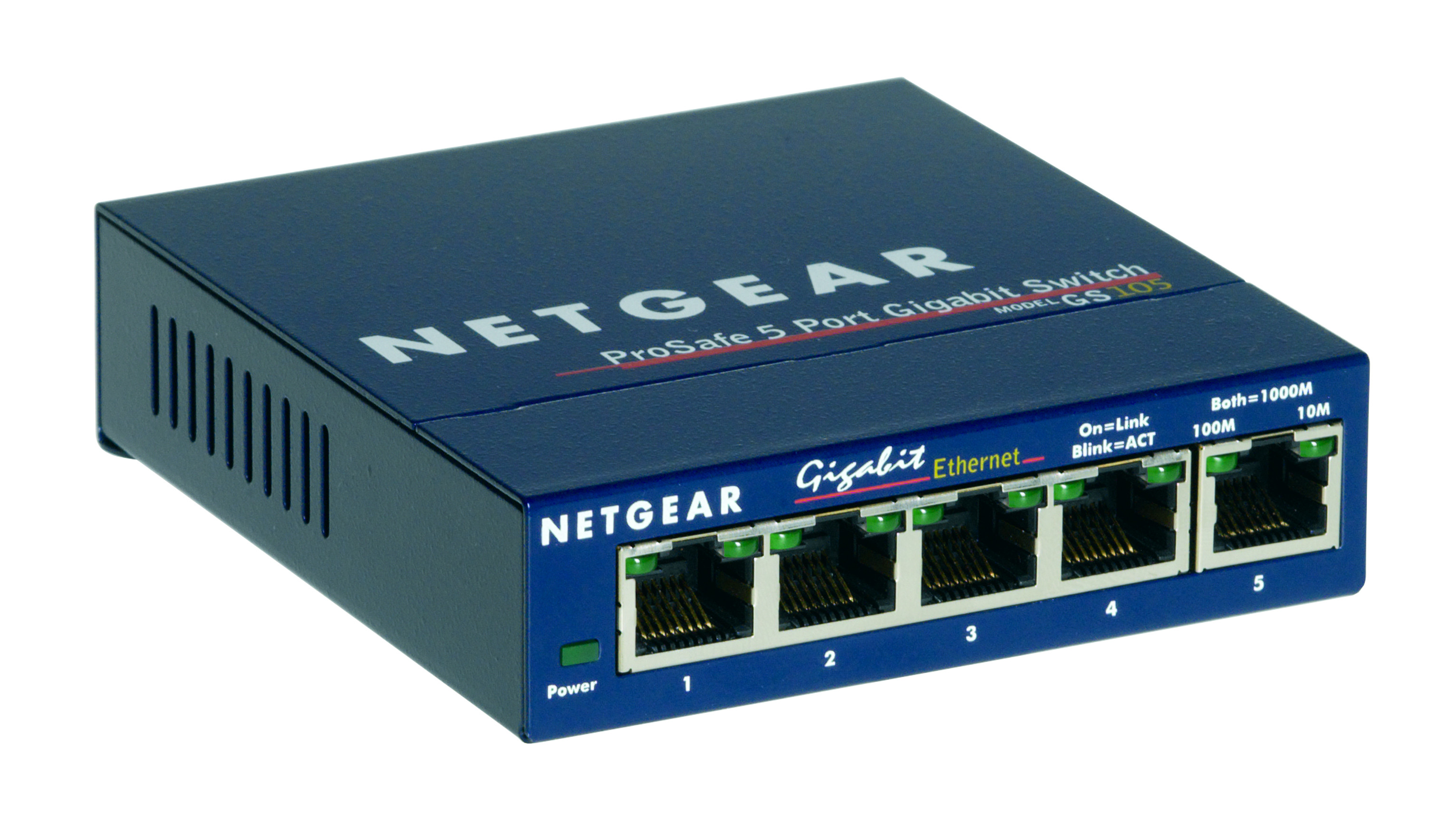 GS105 5-PORT Gigabit Ethernet Switch, Jumbo Frame Support- up to 9K Packet SIZE, GS105NA