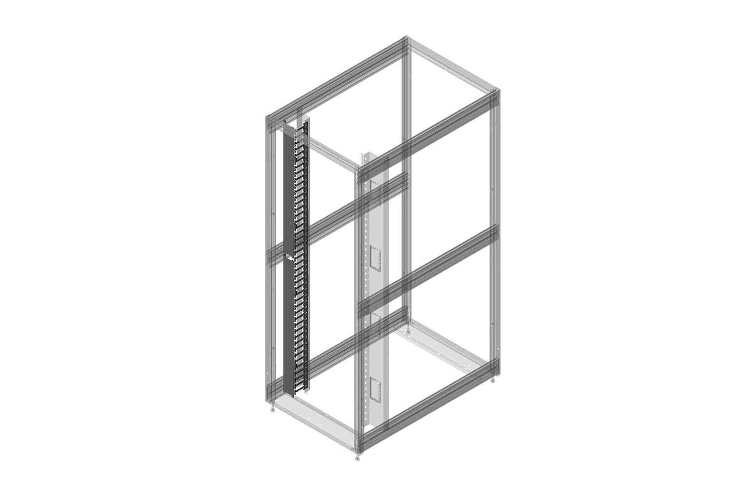 Vertical Cable Manager for Zetaframe\\U00AECABINET; for 48U X 31.5\\W (800 MM) C 38646-739