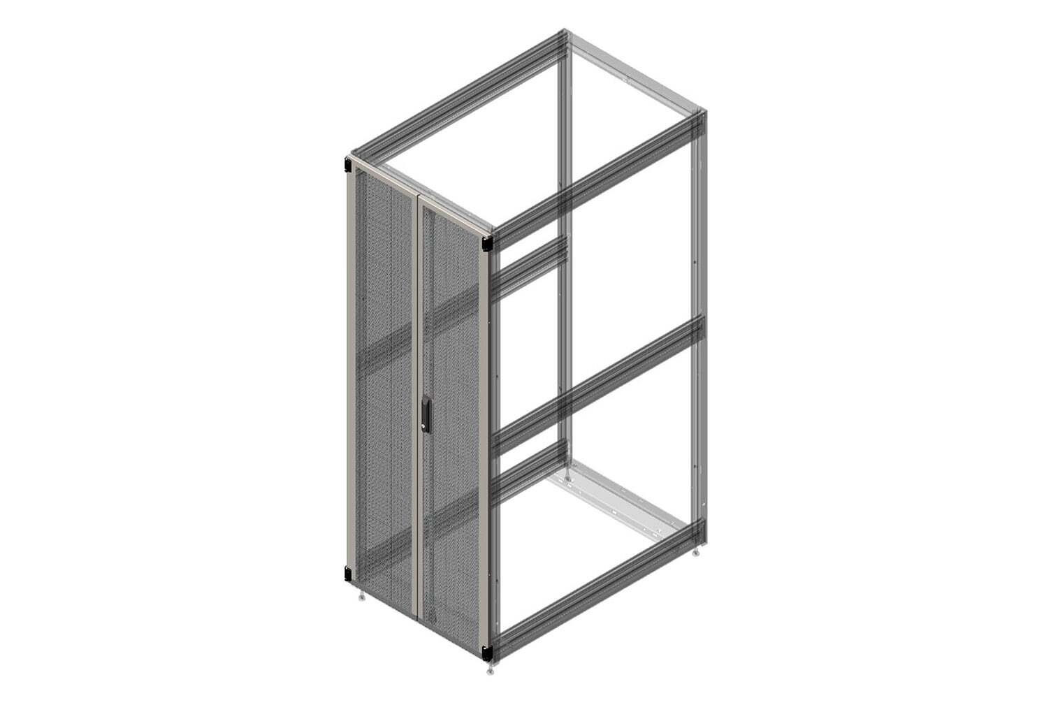 Double Perforated Metal Rear Door for ZetaFrame® Cabinet 39861-E06