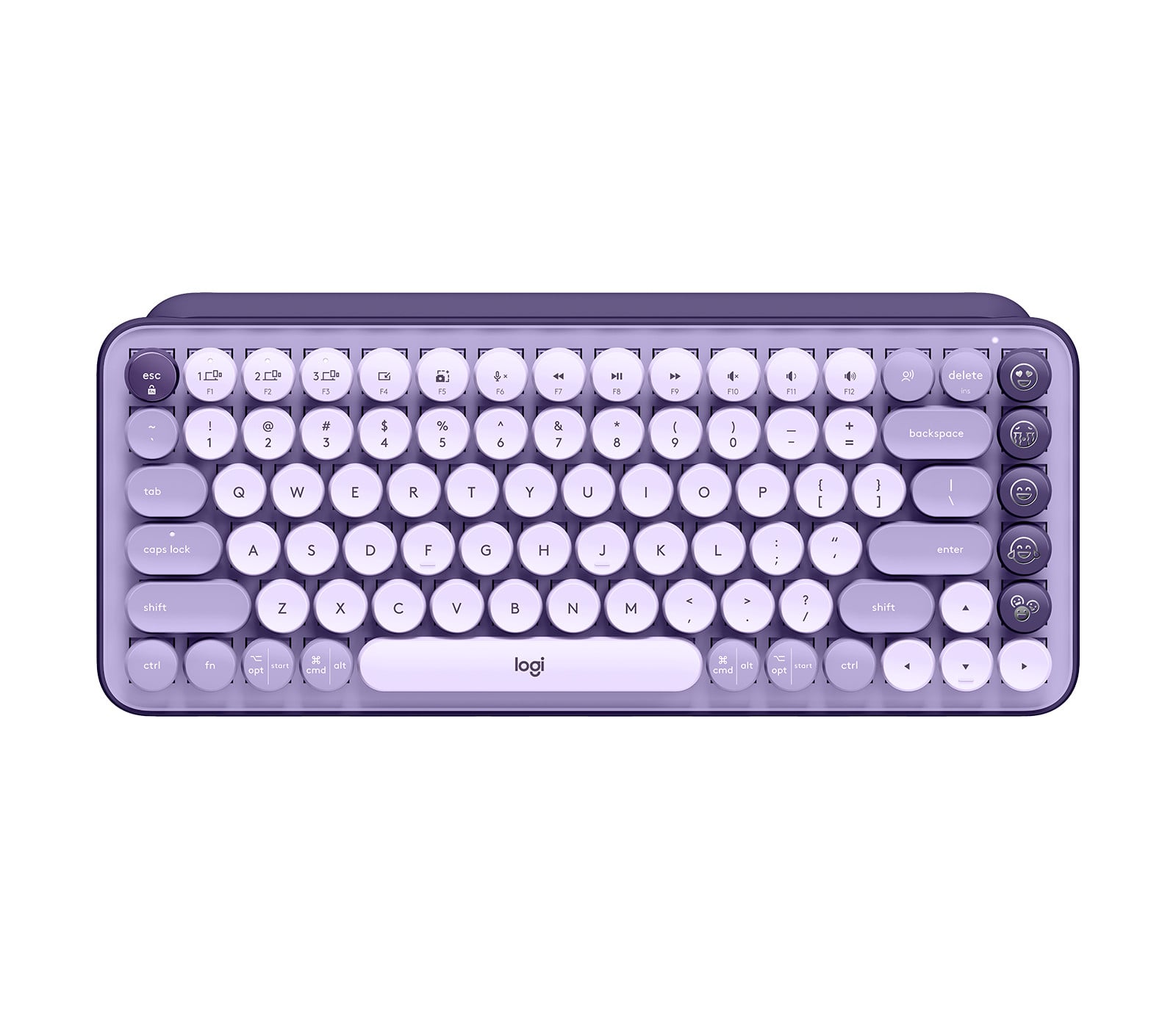 POP KEYS Wireless Mechanical Keyboard WITH Emoji KEYS - Cosmos_Lavender - BOLT,S 920-011233