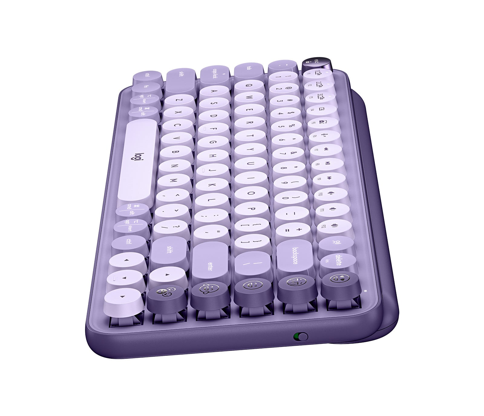 POP KEYS Wireless Mechanical Keyboard WITH Emoji KEYS - Cosmos_Lavender - BOLT,S 920-011233