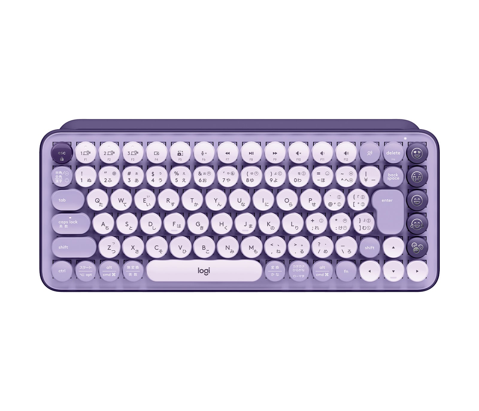 POP KEYS Wireless Mechanical Keyboard WITH Emoji KEYS - Cosmos_Lavender - BOLT,S 920-011233