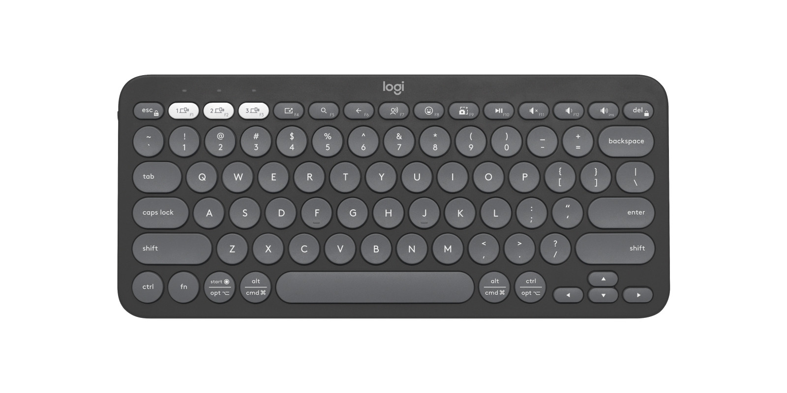 Pebble KEYS 2 K380S - Tonal Graphite 920-011775