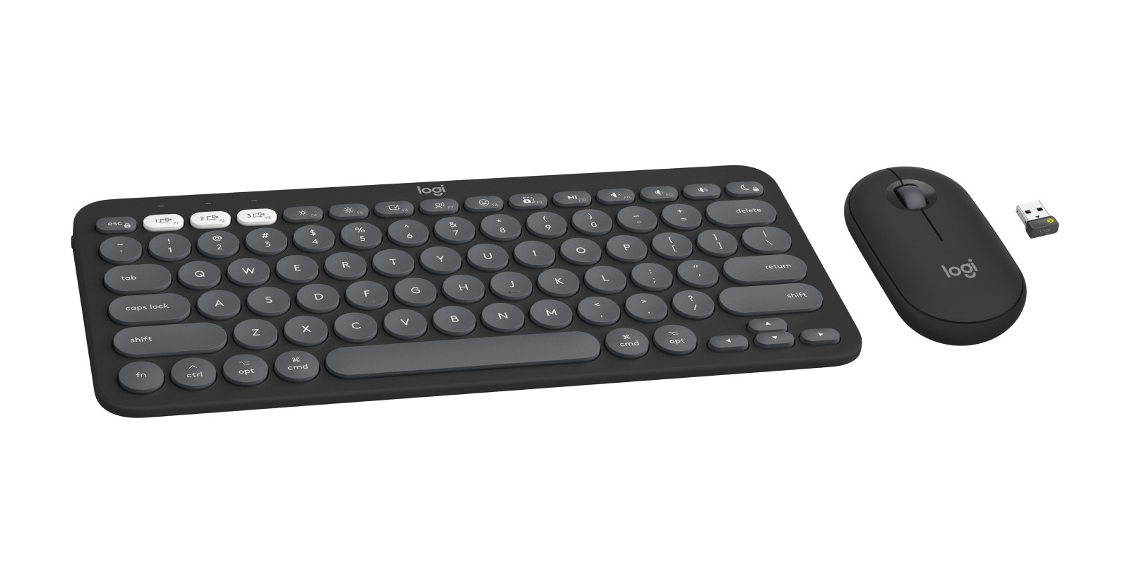 Pebble 2 Combo for MAC - Tonal Graphite 920-012200