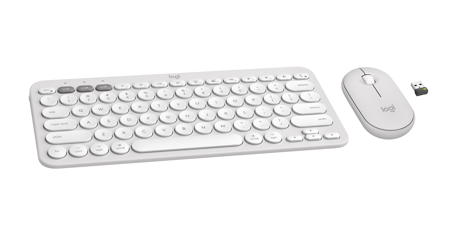 Pebble 2 Combo for MAC - Tonal White 920-012201