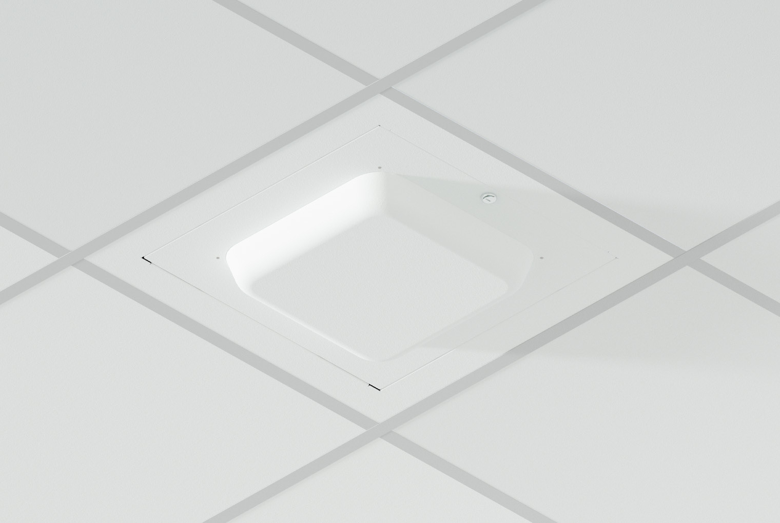Locking Suspended Ceiling TILE Access Point Enclosure, 3INH X 18.5INW X 18.5IND 1047-ARAP555