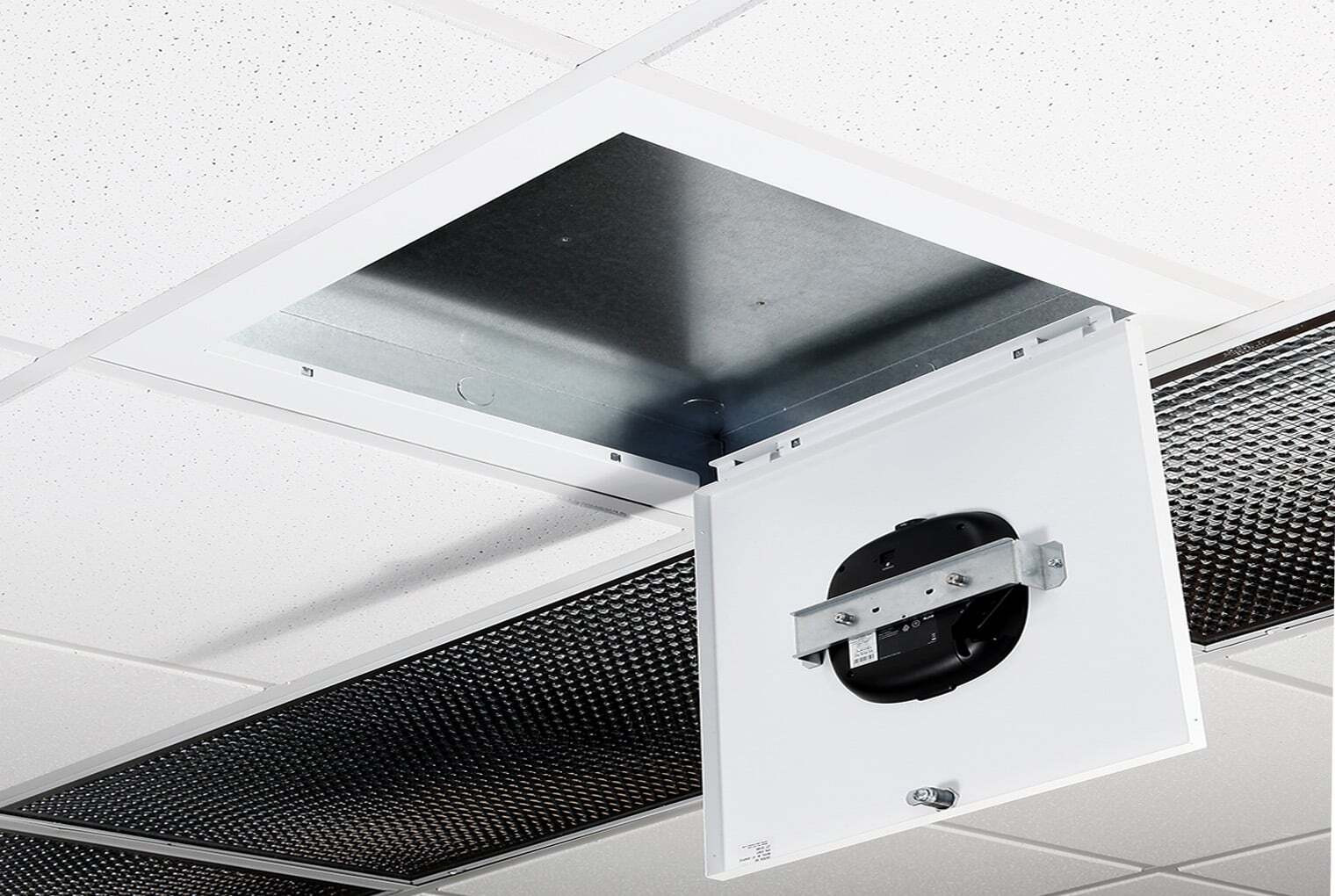 Locking Suspended Ceiling TILE Access Point Enclosure, 3INH X 18.5INW X 18.5IND 1047-ARAP555-T