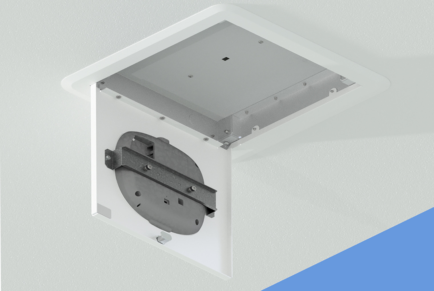 Locking Recessed HARD Ceiling Access Point Enclosure, 2.8INH X 14.3INW X 14.3IND 1075-ARAP555