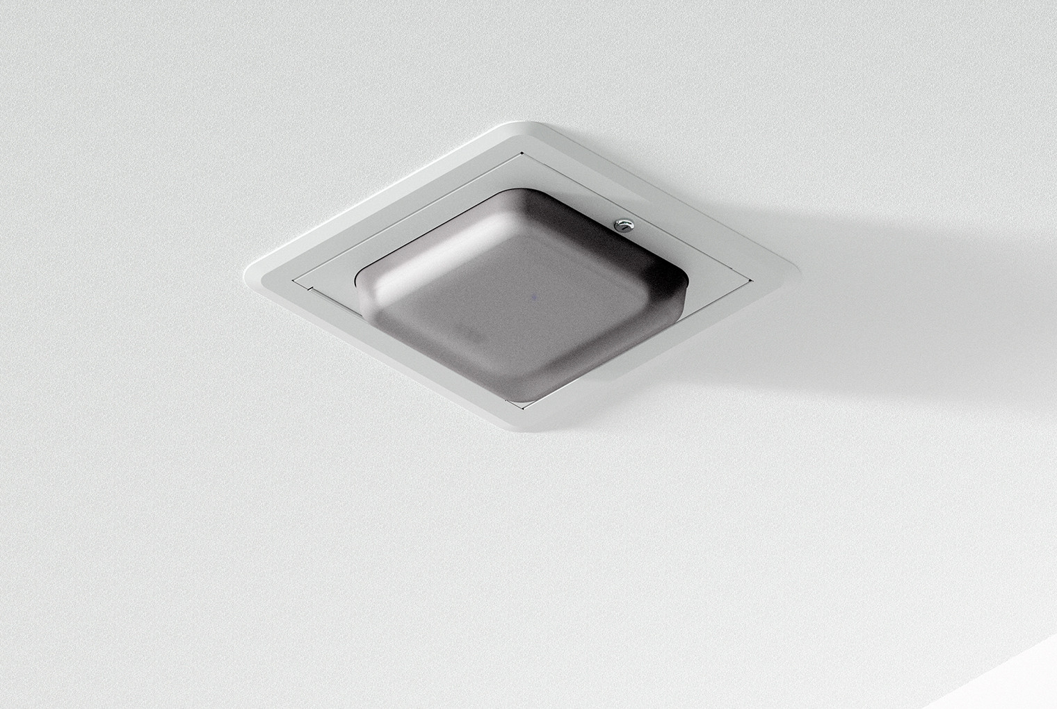 Locking Recessed HARD Ceiling Access Point Enclosure, 2.8INH X 14.3INW X 14.3IND 1075-ARAP755