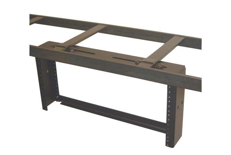 Cable Runway Patch Panel RACK WITH Cross-Member Brackets; 19INW X 9.31INH; GRAY 13394-104