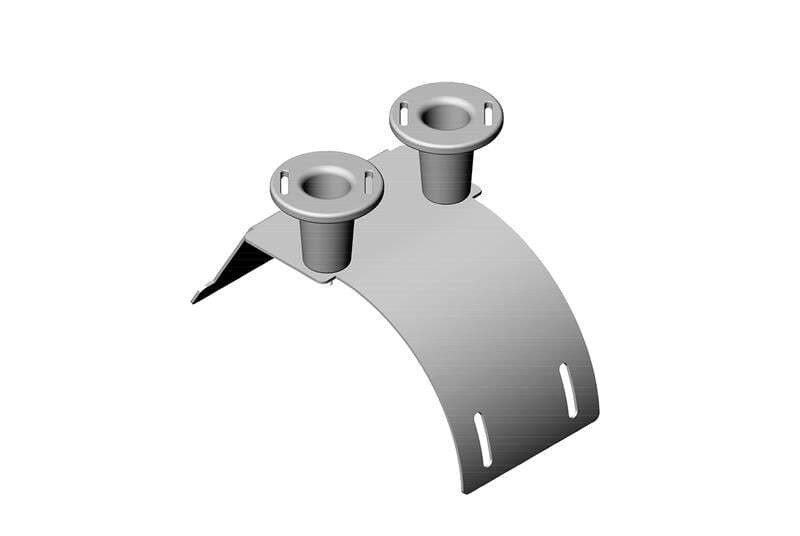 TOOL-LESS Cross Member Radius DROP; 30IN W (762 MM); GRAY 14304-130