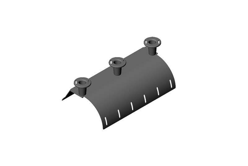 TOOL-LESS Cross Member Radius DROP; 30IN W (762 MM); GRAY 14304-130