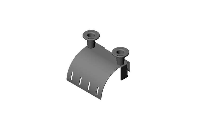 TOOL-LESS Stringer Radius DROP, Large; 10.5IN W (268 MM), Black 14305-700
