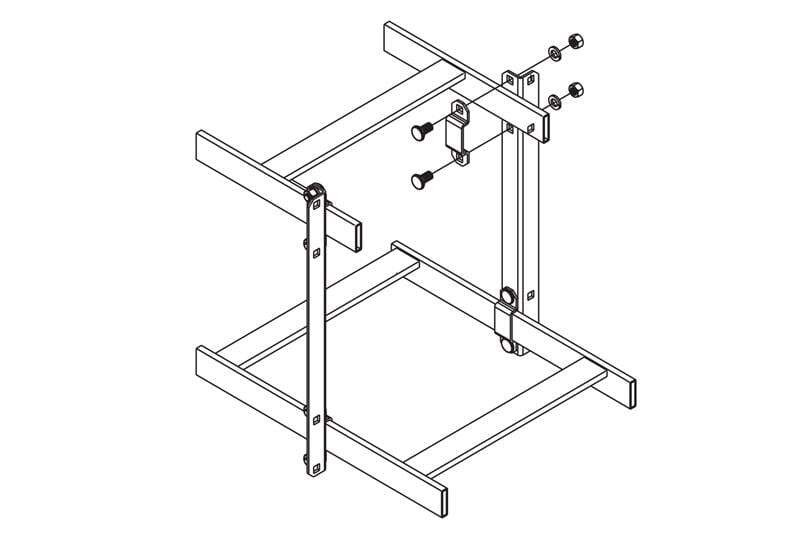 Cable Runway Standoff Support KIT; 12INH; Black 31470-712