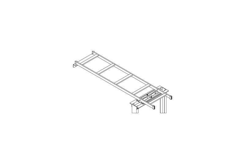 Cable Runway WALL to RACK KIT; 12INW X 54INL; Glacier White 31473-E12