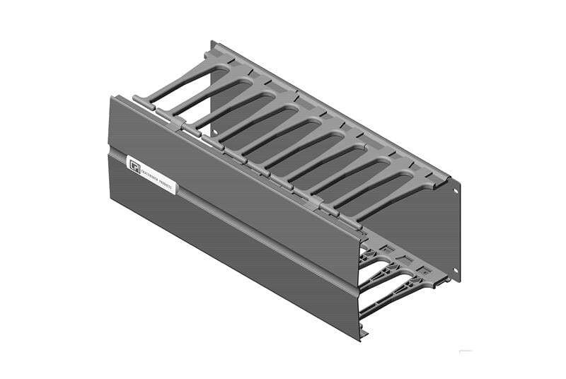 Motive® Horizontal Cable Manager with No Cable Pass-Through Ports 35434-E01