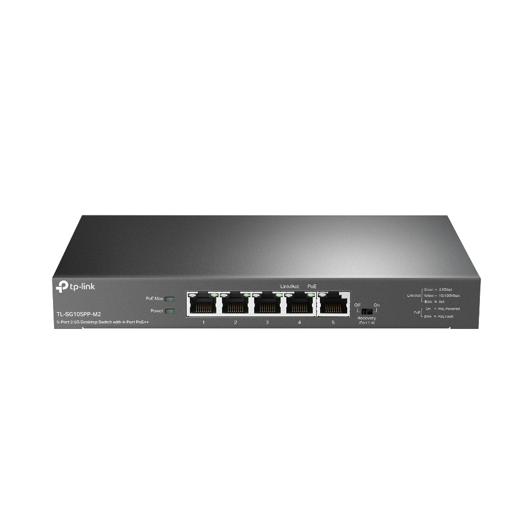 5-PORT2.5G Desktop Switch W/4POE++ TL-SG105PP-M2