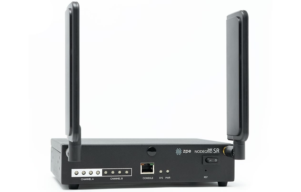 ZPE Nodegrid Bold SR Bold SR, 8x RJ45 Serial rolled, 5x GbE, 2-Core CPU, 4GB DDR3, 32GB SLC, Wi-Fi 5. Single DC-in power supply included. Includes Standard 2 year support and HW warranty.