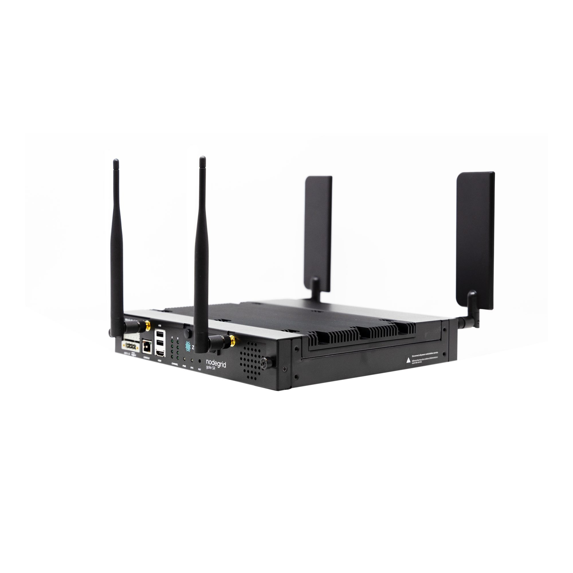 ZPE Nodegrid Gate SR, 8x RJ45 Serial rolled, 11x ETH, (5 GbE, 4x PoE+, 2 SFP+), 8-Core Intel 64bit CPU, 16GB DDR4, 32GB SLC, 4G LTE (CAT12), Wi-Fi 5 (866Mbps 2x2 dual stream 802.11ac)