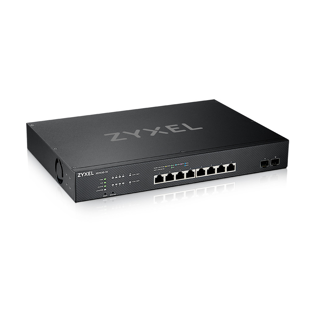 XS1930-10 - 8 PORT Multi-GIG BASE-T Smart Managed Switch + 2 10G SFP+ (10 Total XS1930-10