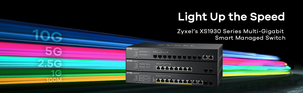 XS1930-10 - 8 PORT Multi-GIG BASE-T Smart Managed Switch + 2 10G SFP+ (10 Total XS1930-10