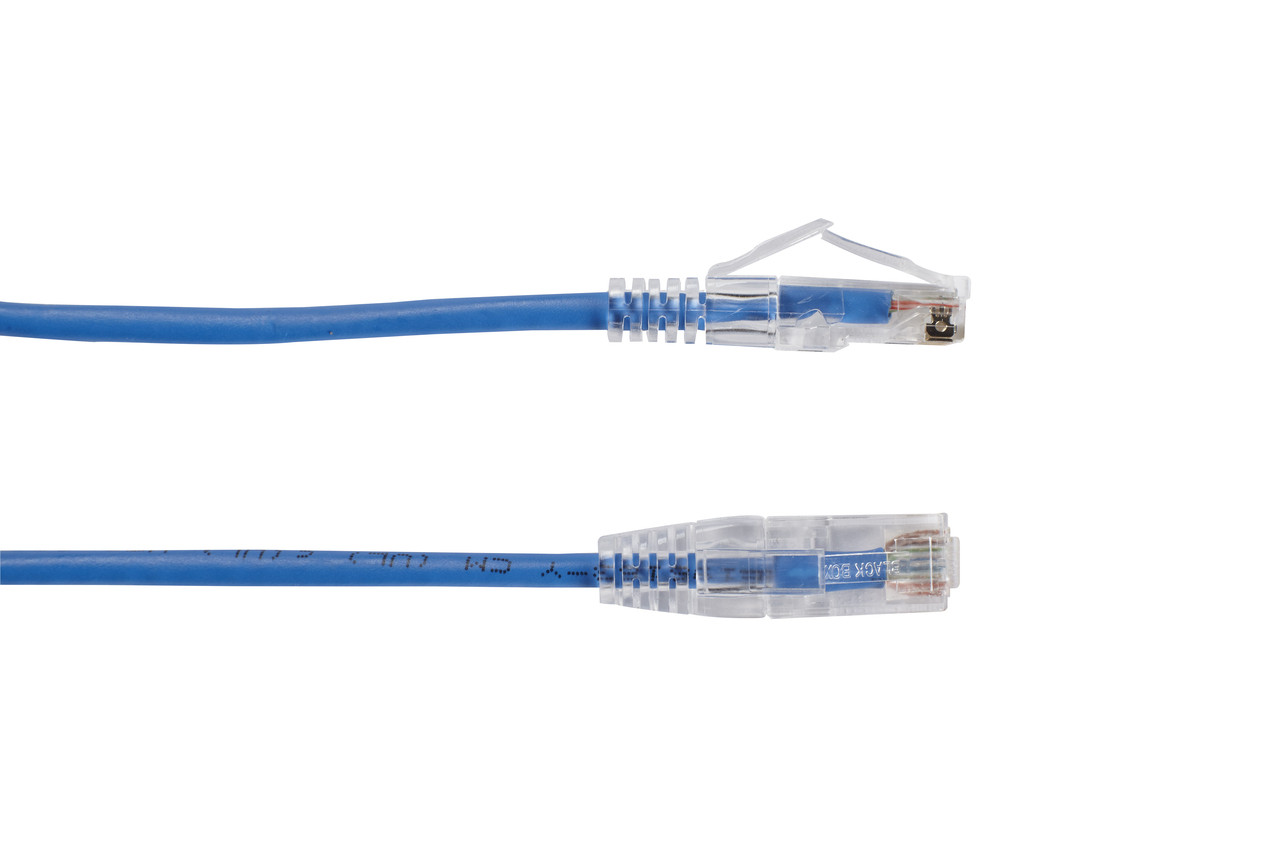 Black BOX SLIM-NET CAT6A Patch Cables Feature a LOW-Profile Design THAT Saves SP C6APC28-BL-05
