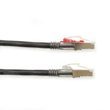 CAT6 250-MHZ Locking Snagless Stranded Ethernet Patch Cable - Shielded (S/FTP), C6PC70S-BK-03