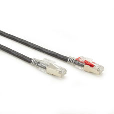 CAT6 250-MHZ Locking Snagless Stranded Ethernet Patch Cable - Shielded (S/FTP), C6PC70S-BK-10