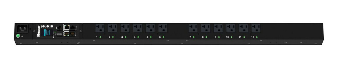 Panduit P12E22G power distribution unit (PDU) 12 AC outlet(s) Black