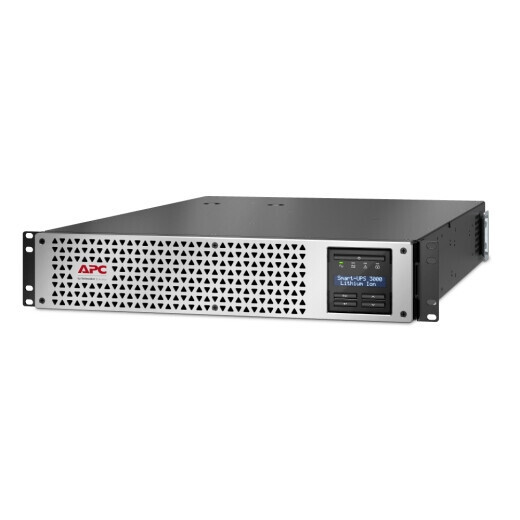 APC Smart-UPS, LINE Interactive, 3KVA, Lithium-ION, Rackmount 2U, 120V, 2X NEMA SMTL3000RM2UCNC