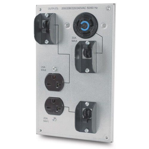 APC Smart-UPS RT 208V 8/10KVA Backplate KIT W/ (2) 6-20R and (1) L6-30R SURT012