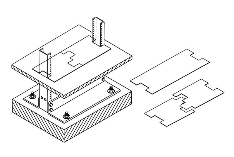 Rack Base Dust Cover Raised Floor 41350-E25
