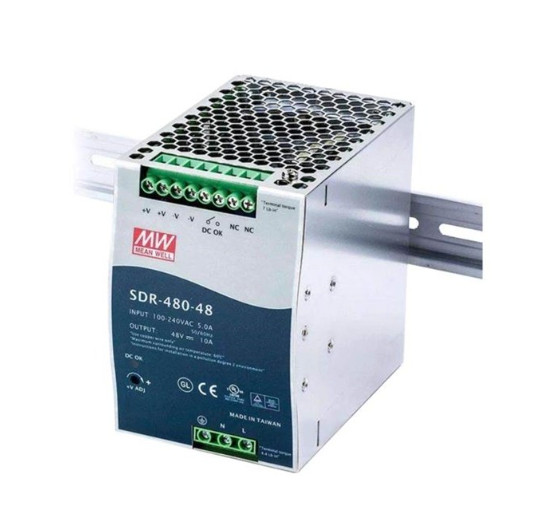 48V 480W Single Output Industrial DIN RAIL Power Supply at-SDR480-48