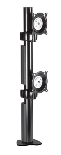 Legrand-Chief DUAL Vertical DESK Clamp Mount - Provides Ergonomic Adjustability KTC230B