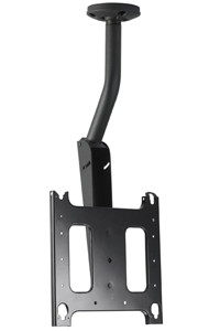 FLAT Panel Single Ceiling Mount WITH Angled Column - Black - 42-71IN Displays PCM2534