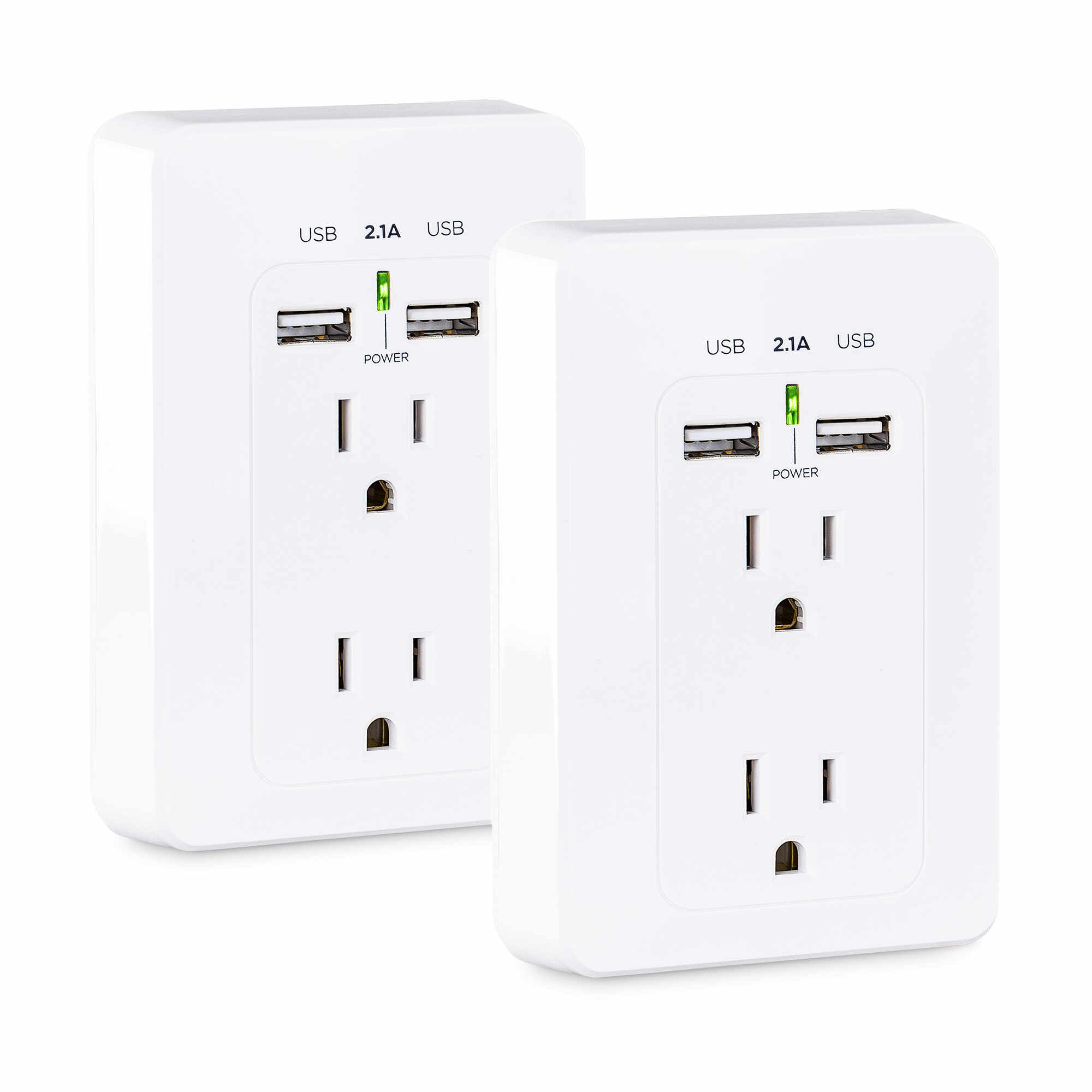 CyberPower MP18HO007 socket-outlet 2 x USB A + 2 x NEMA 5-15 White