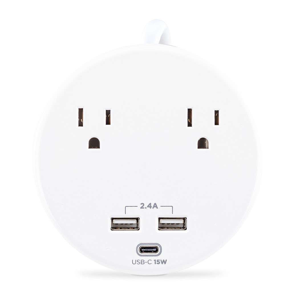 Cyberpower P205UC Surge, 5FT CORD, 5-15P, White - NEMA 5-15P Input - 2 NEMA 5-15 P205UC