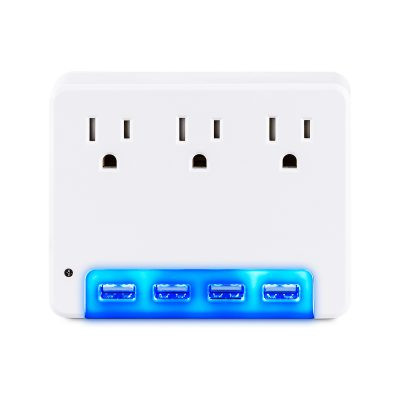4 USB 3.4A Ports Night Light 1-YEAR Warranty P3WUN