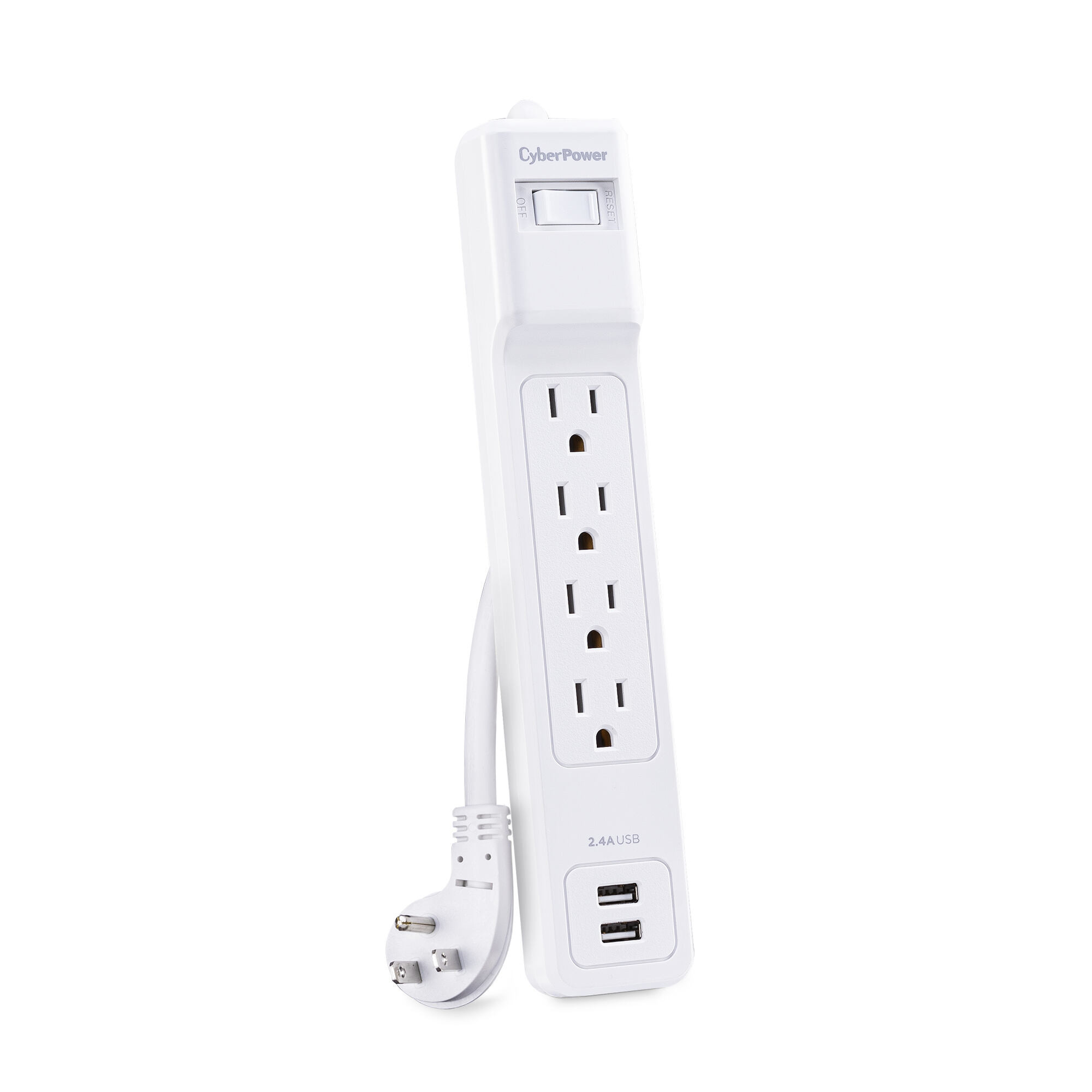 P403URC1 - Surge Protector - 125 V - Circuit Breaker - 15A - 4 NEMA 5-15R - WHI P403URC1