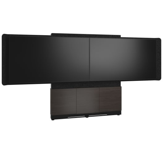 FRM,Dstand,66WX75H,Fltwall,D5055,A3,BLK FM-DS-6675FW-GA3B