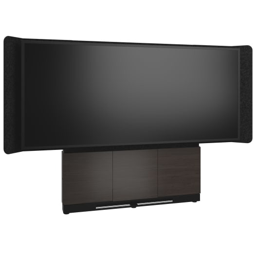 FRM,Dstand,66X75,Fltwal,S105,219,A3,BLK FM-DS-6675FW-LA3B