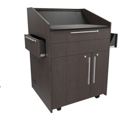 L5 Series Preconfigured Lectern, 33 W X 31 D X 39 H, Turret TOP, SOTA Style, HIG L5KBB2SEHA3ZP002