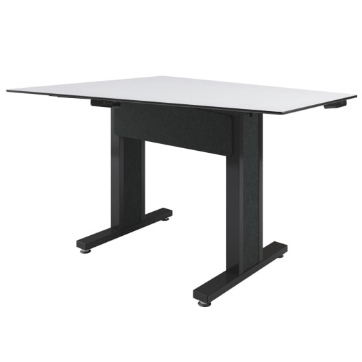 Middle Atlantic TBL-ANG-3P-CH-WB Forum™ Angle Shaped Table - Durable White Laminate