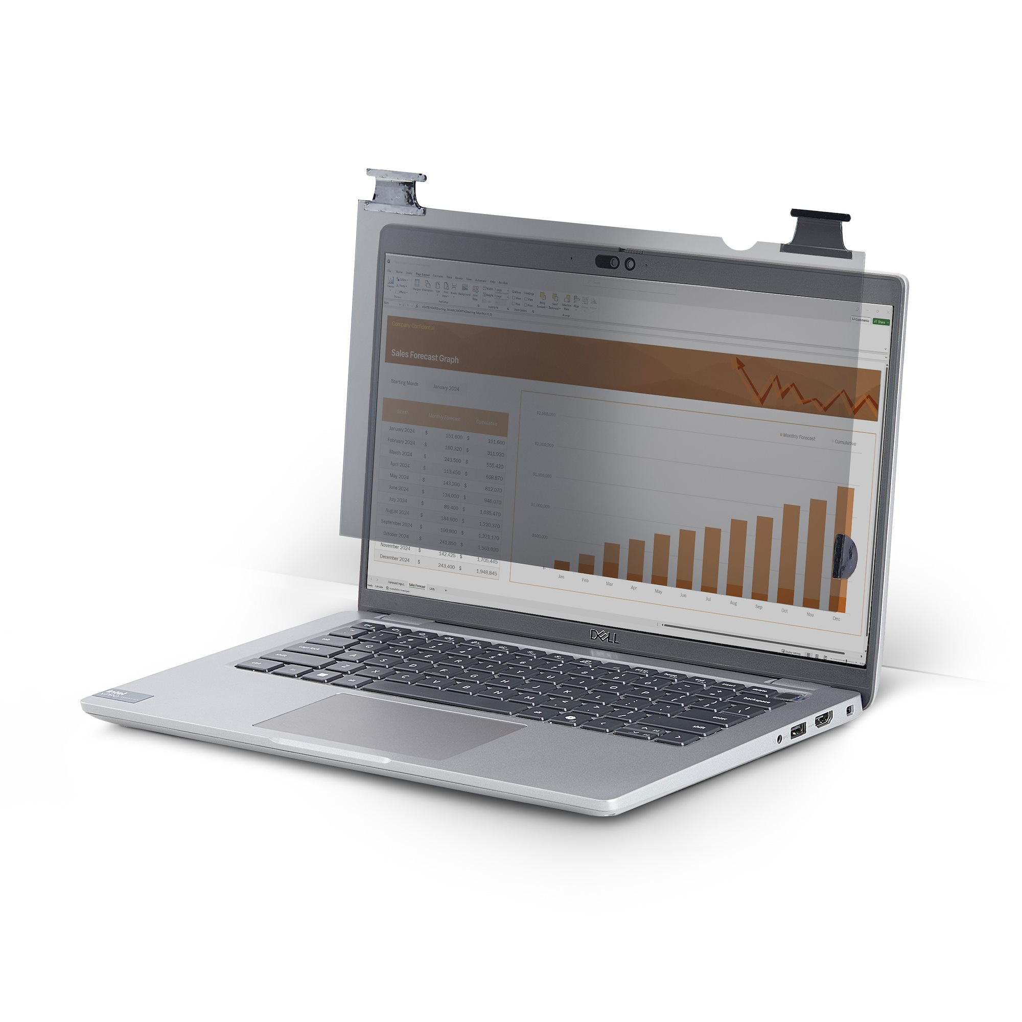 13.3-INCH 16:10 Bright Privacy Screen Filter WITH Touch, FLIP-OVER, up to 75% LI 133B6-Privacy-Screen